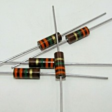 ( 5 PCS ) 3.3 Mohm 1W 5% Carbon Comp Allen Bradley Resistor 1 Watt  RC32GF335J