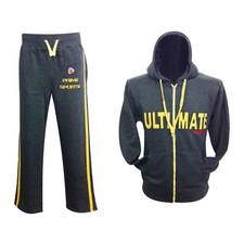 New Sports Men Zipped Tracksuit Hoody Bottom Fleece Trouser Top Hoodie By Prime