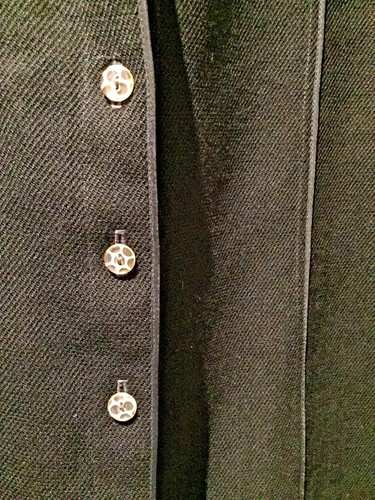 Geoffrey Beene Vintage Couture jacket, Animal Print Buttons Black Size 42, 6/8 - Picture 4 of 4