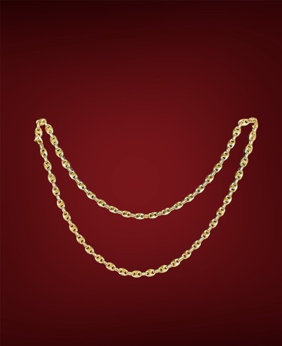 Rare Vintage Van Cleef & Arpels 18K Yellow Gold Mariner Link Chain Necklace