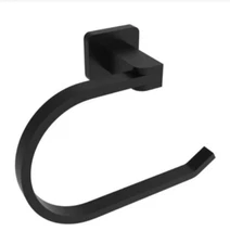 ICO Volkano V64315 Matte Black Spark Towel Ring 