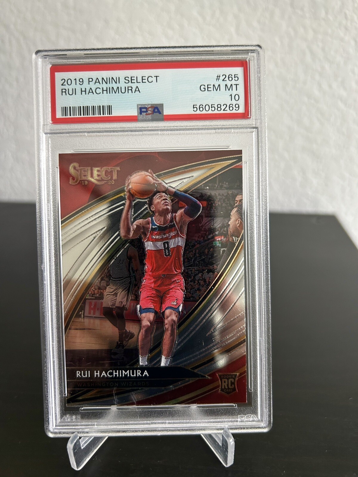 2019-20 Select Rui Hachimura Courtside Rookie Card RC #265 PSA 10 Wizards