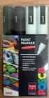 Uni Posca PC-5M Paint Water Based Permanent Marker 4 Mono Colours