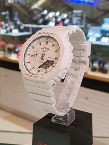 Casio G-Shock GMA-S2100-7A Resin Armband Herrenuhr Weiß Original Neu - Bild 2 von 3