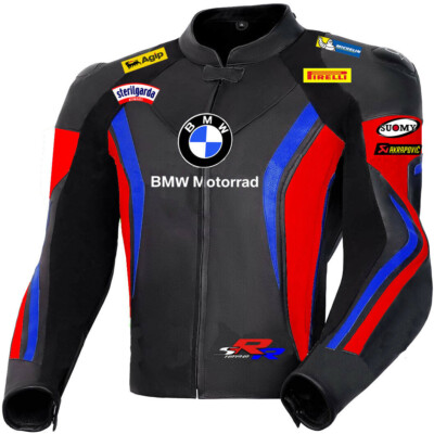 BMW Homme Blousons Moto Motard Courses Armure Sport Cuir