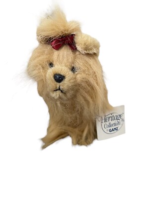 Heritage Collection by Ganz Plush Long Haired Bow Dog  #5879  Princess'' Adorable