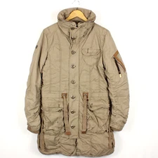 KHUJO Women's Jacket Size XL Cotton Brown Full Zip Buttons Pockets s7251