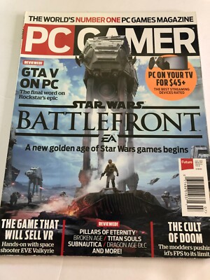 PC GAMER Vintage July 2015 Issue Video Game Computer Magazine