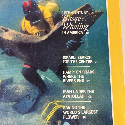 National Geographic Magazin Juli 1985 Israel baskische Walfänger Hamton Straßen Iran - Bild 5 von 11