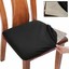 fabric nonslip chair covers for dining room washable jacquard stretch 4pcs black