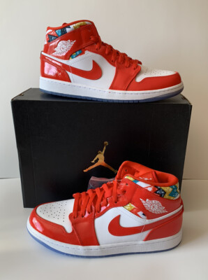 Air Jordan 1 Mid SE, Chile Red / White, Men's Size 10, DC7294 600, NEW WITH BOX!