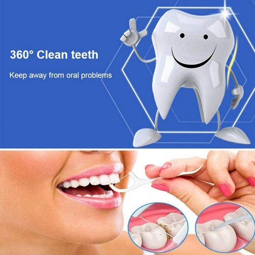 300×(6x50pc/box) Disposable Dental Flosser Dental Cleaning Teeth Stick Toothpick - Picture 5 of 6