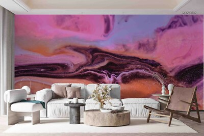 3D Colorful Marble Texture Self-adhesive Removable Wallpaper Murals Wall