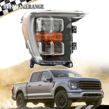 LED Headlight Headlamp Assey For 2021-2022 Ford F150 XLT Lariat Quad Right Side
