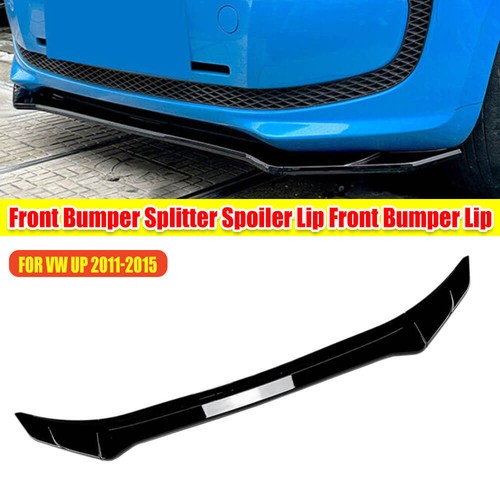 Schwarz für VW UP! 11-2015 Front Stoßstange Flaps Spoiler Splitter Frontschaufel - Bild 9 von 12