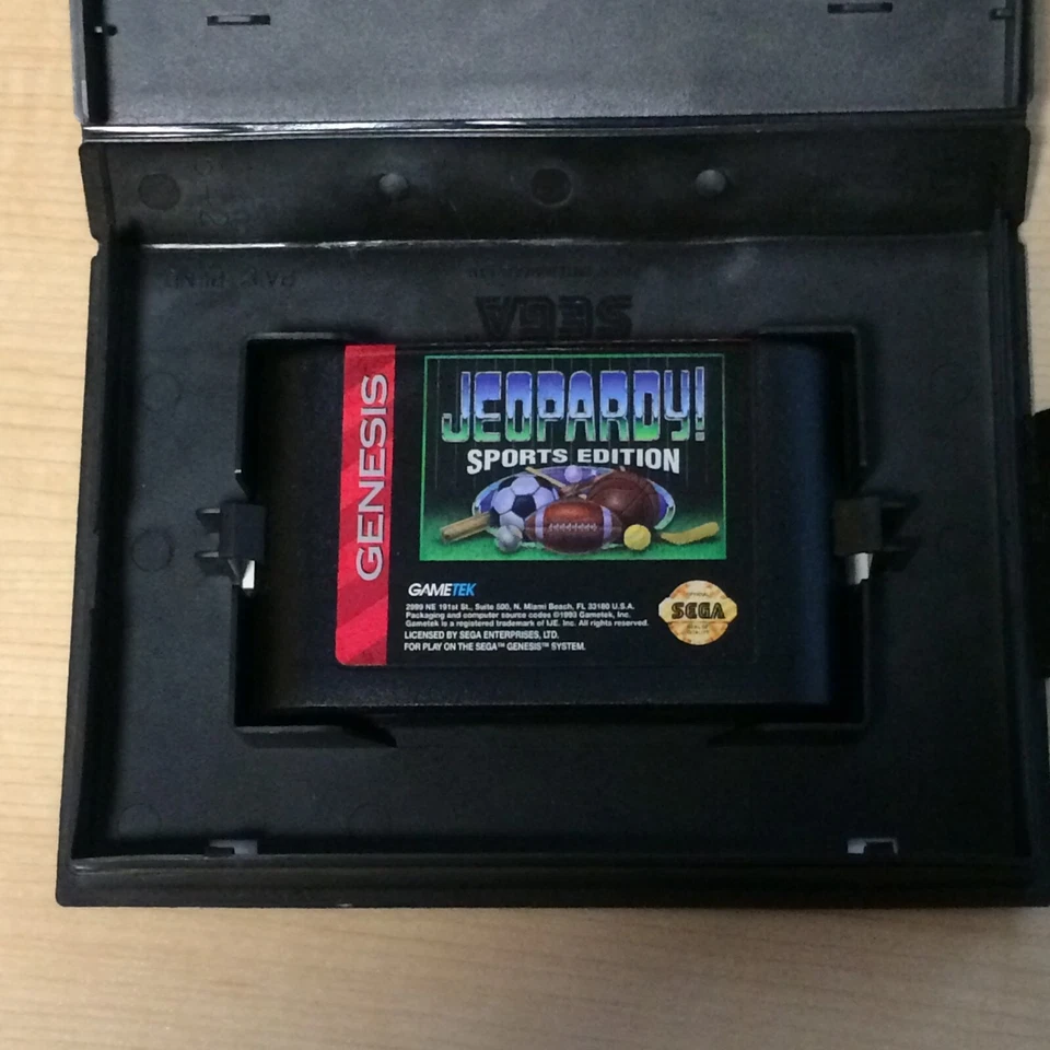 SEGA GENESIS - JEOPARDY! SPORTS EDITION - NO MANUAL - TESTED - Image 4 of 4