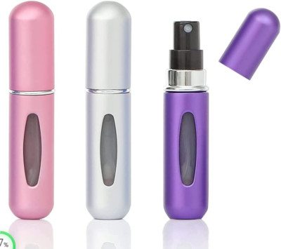 3 piezas 5 ml Mini viaje recargable atomizador de perfume portátil botella atomi