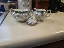Rs Prussia Sugar Bowl W/lid And Creamer Pot