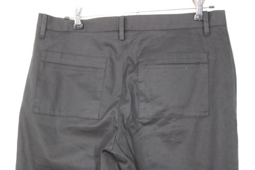 Jil Sander 38 US 8 Black Cotton Blend Slim Leg Pants Italy - Picture 4 of 7