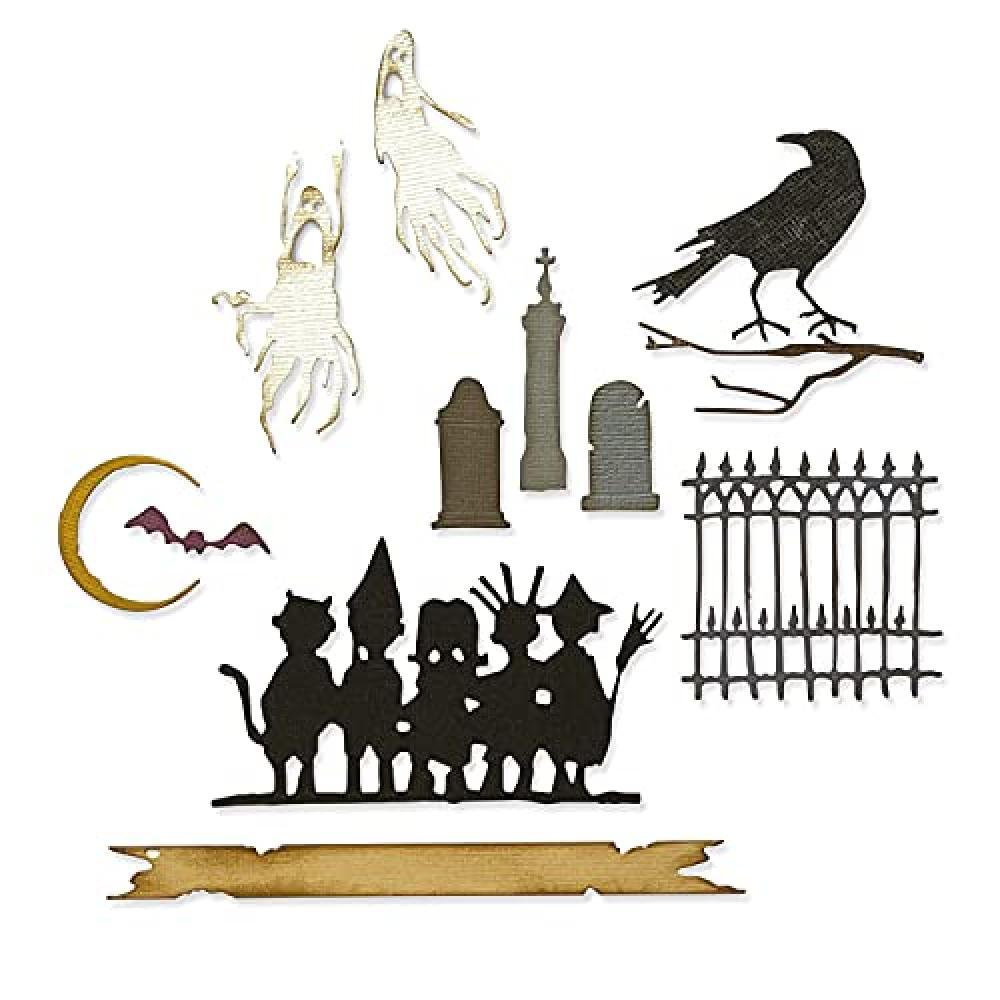 (TG. Taglia unica) Sizzix Thinlits Die Set 11PK Vault Series: Halloween 2021 di