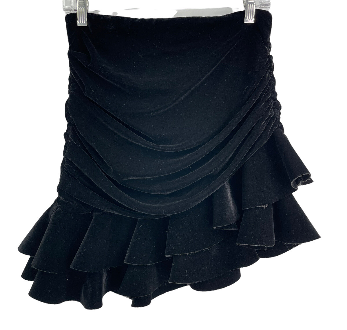 black ruffle skirt zara