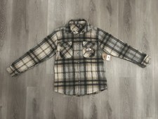 Men  s Button Down Plaid Long Sleeve Flannel Shirt Multicolor Size Small