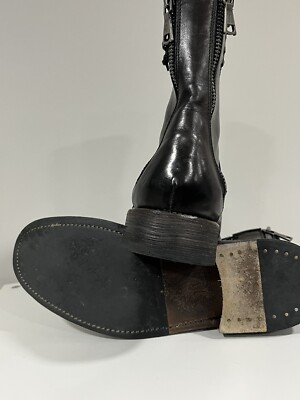 GRAIL $1498John Varvatos Engineer Backzip Boot 8 | eBay