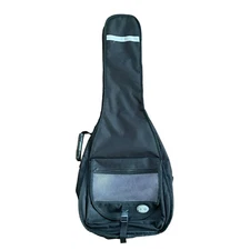 Kaces Ace Products Soft Guitar Case Black Gray Backpack Straps with Front Pocket