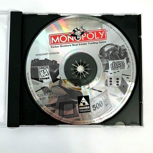 Monopoly Windows Computer Software Board Game CD-ROM PC 1995 Big Box Hasbro NEW - Picture 8 of 11