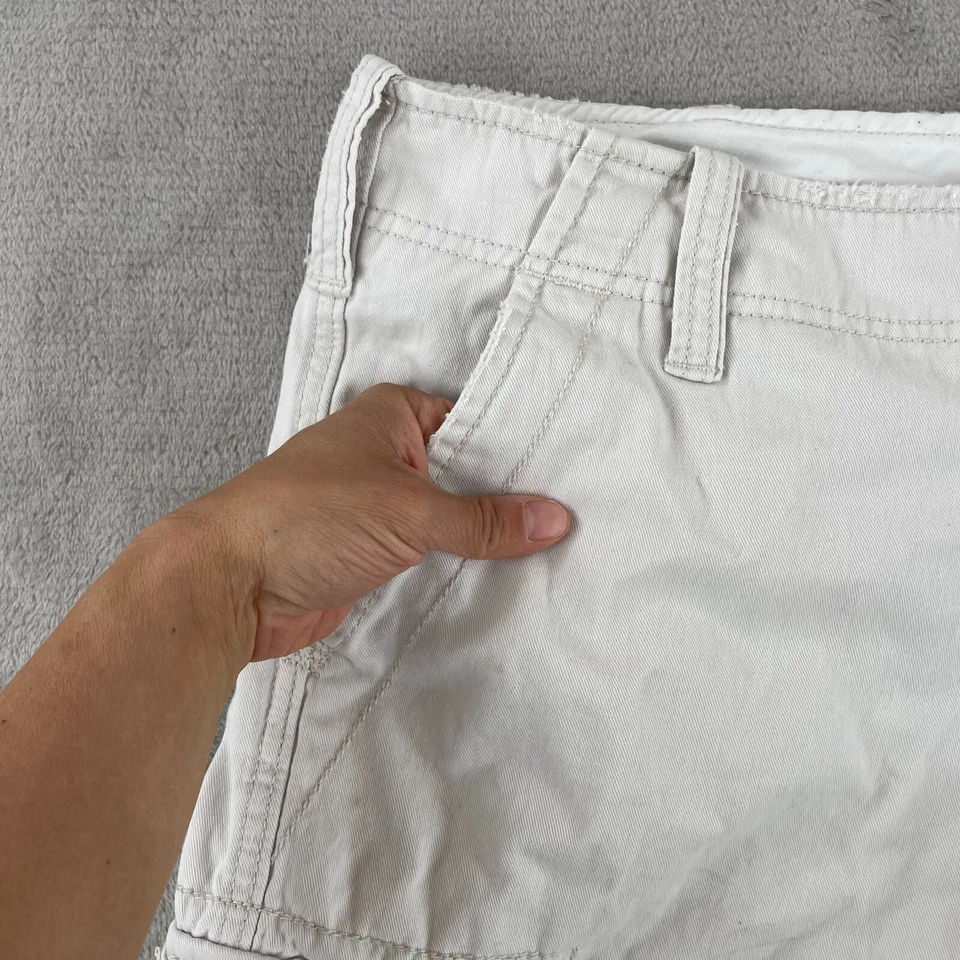 DENIM & SUPPLY Polo Ralph Lauren Cargo Shorts 34x11 Ivory Surplus Military - Image 4 of 4