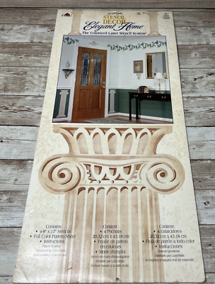 Plaid Elegant Home Stencil Wall Decor Column Style #29011 (1996)