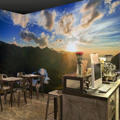 3D Sunny Mountain ZHUA6774 Wallpaper Wall Murals Removable Self-adhesive Ann 24