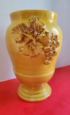 Arte Italica Fruit Design Vase/Canister/Jar Handmade In Italy Pottery 10"
