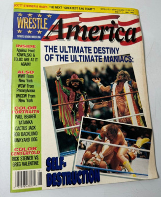 1993 January, WRESTLE AMERICA Magazine, The Ultimate Maniacs