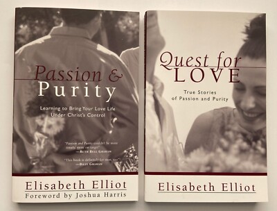Passion & Purity | Quest for Love -  Lot of 2 Elisabeth Elliot Books NEW Unread