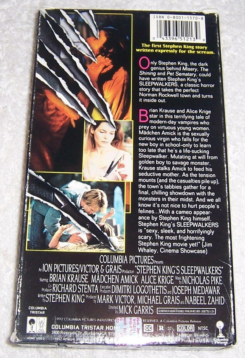 Stephen King's Sleepwalkers VHS Video Brian Krause 43396512139| eBay