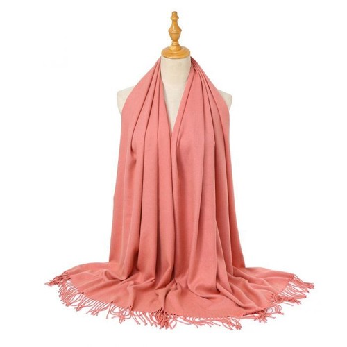 Women Scarf Pashmina Wool Thick Warm Plain Ladies Neck Shawl Head Wrap Scarves - Picture 25 of 83