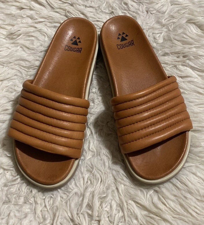 PUMA Sandali Cougar Naomi Cognac donna 9M slide pelle