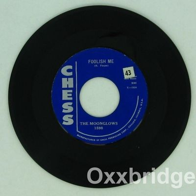 #ad #ad THE MOONGLOWS Foolish Me Slow Down CHESS Doo Wop NORTHERN SOUL 45 Near Mint NM $39.00