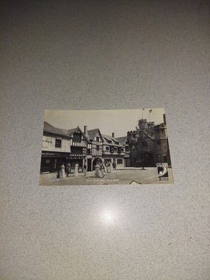 EXTREMELY RARE VINTAGE 1934 OLD ENGLISH VILLAGE UNUSED POSTCARD