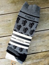 3 Pairs : PRINGLE of SCOTLAND Grey / Black Mens SOCKS 9-12 , 44-47