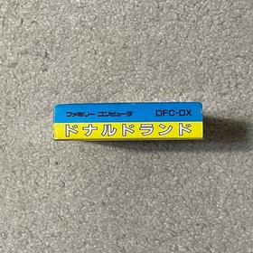 Donald Land W/Box Manual Ticket Famicom FC NES Good Used Game Retro Rare NTSC-J