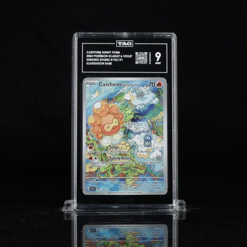 Castform Sunny Form graded TAG 9 for sale on eBay