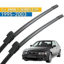 2Pcs Front Windshield Flat Wiper Blades For BMW 5 Series E39 1995-2003 26"22"