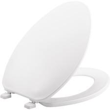 Mayfair 170-000 White Elongated Molded Plastic Toilet Seat