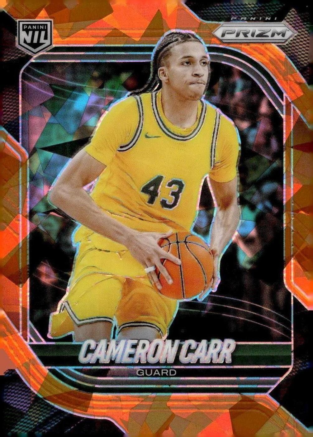 2025-26 Panini Prizm #191 Cameron Carr Orange Ice Prizm