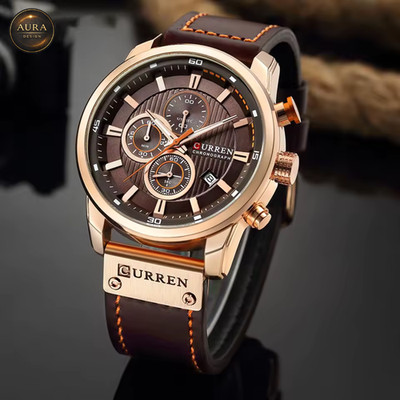 CURREN Unisex Uhr - Rundes Zifferblatt Sport Elegant Waterproof 8291
