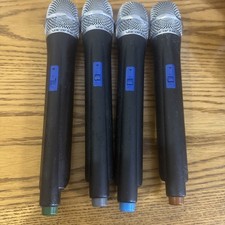 Lot/Set of 4 VOCOPRO UHF-5800 Wireless Handheld Microphones ONLY