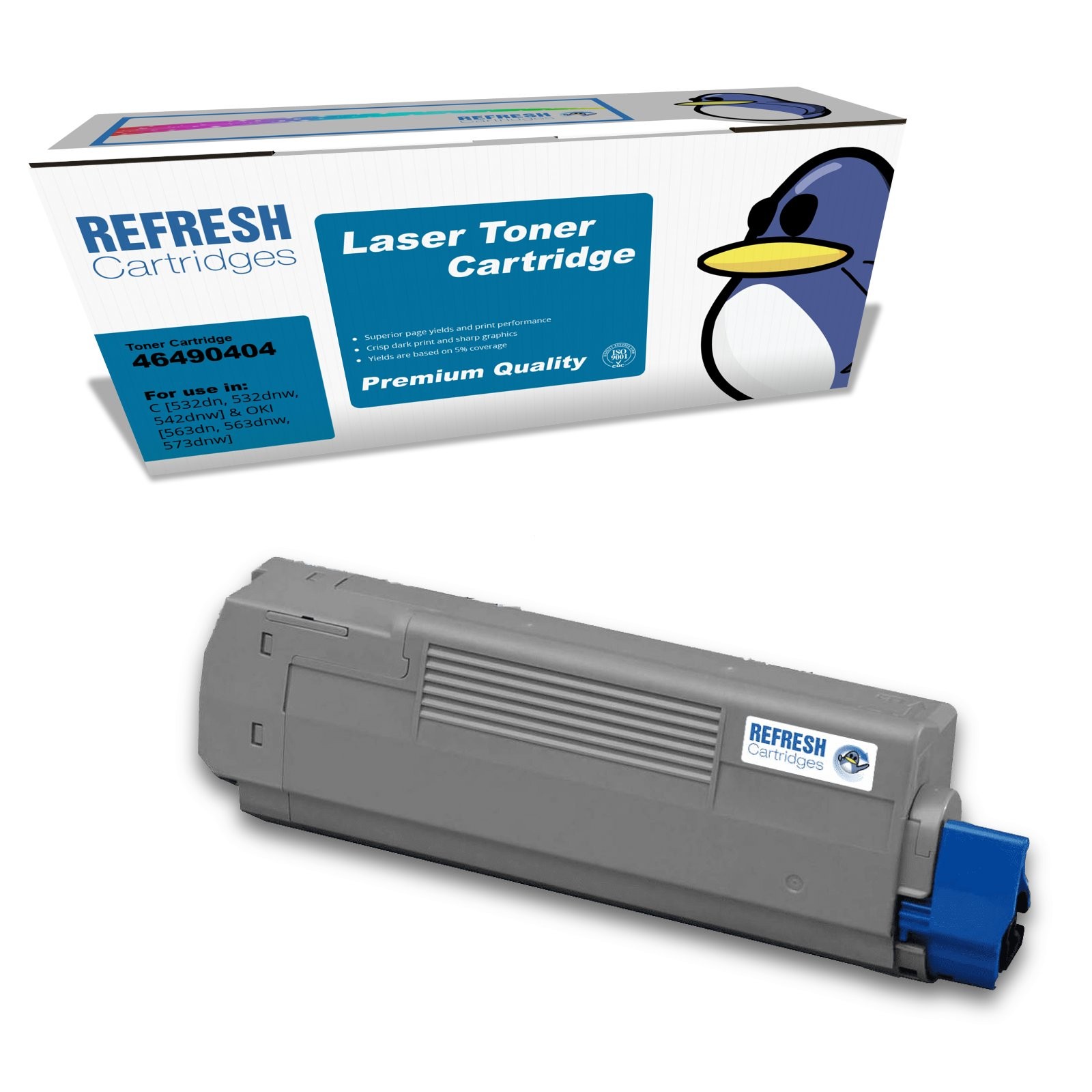 Refresh Cartridges Black 46490404 Toner Compatible With OKI Printers