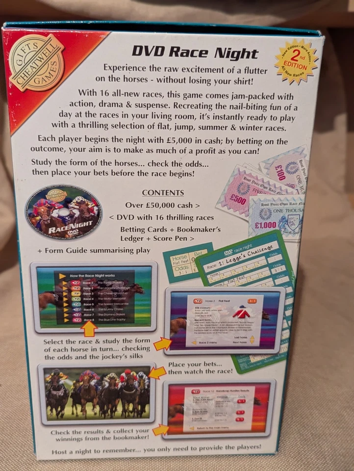 Race Night DVD Game 2nd Edition – Host Your Own Horse Racing Party Game Complete - Image 3 of 4